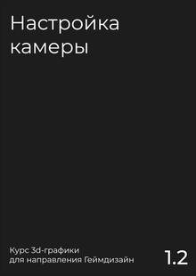 1.2 Настройка камеры