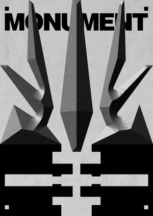Posters for the "Monoment" Brutal Festival