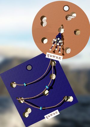 Упаковка для бренда этнических украшений qawax