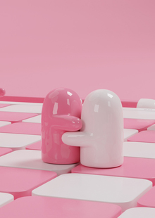 Шахматы «Pink&nbsp;— new black»
