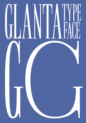 Акцидентный шрифт Glanta