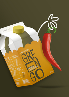 Упаковка крем-супа GREENGO