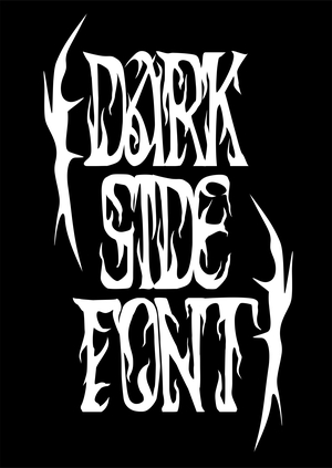 Акцидентный шрифт Dark Side