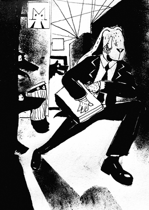 Что пугает белого кролика