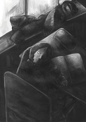 Школьное зимнее утро