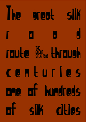 The Great Silk Road font