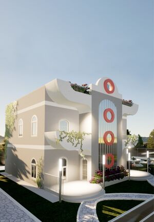 Дизайн-проект дома в стиле Мемфис