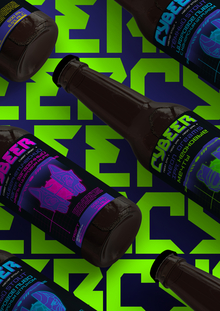 Айдентика для линейки пива «Cybeer»