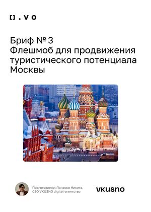 Бриф № 3 Флешмоб Москвы. Никита Панаско