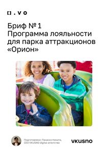 Программа лояльности для парка аттракционов «Орион». Никита Панаско