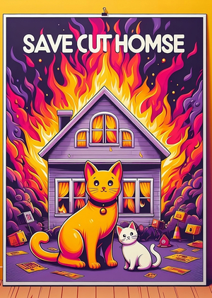 Нейрогенерация настольной игры по мотивам сказки «Кошкин дом»