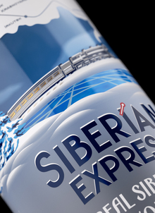 Дизайн водки «Siberian Express», 2021 Дизайн водки «Siberian Express», 2021