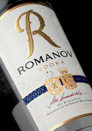 Редизайн водки «Romanov», 2021