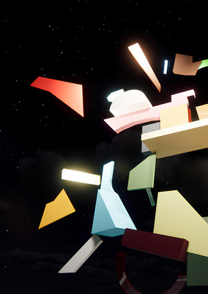 Временные фасады для выставки "Schwitters market"
