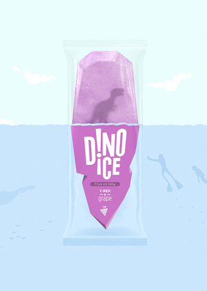 DINO ICE / fruit ice lolly