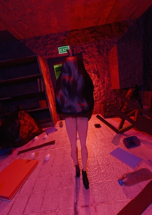 Between walls