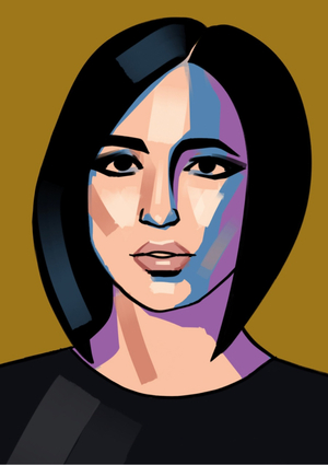 Серия портретов мазками 