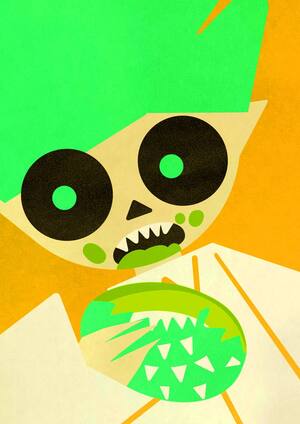 Зелёный и колючий