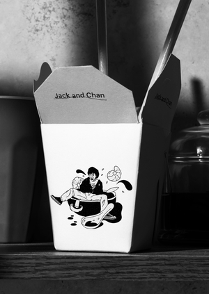 Иллюстрации для ресторана Jack&Chan