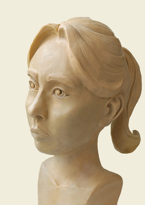 Скульптура. Портрет, части лица и копия скульптуры ар-деко.