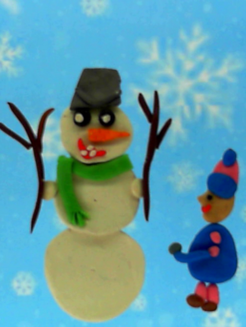 Plasticine cartoon "The Snowman"
