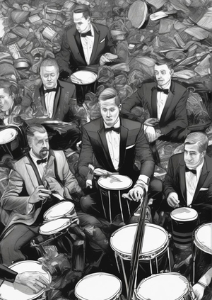 Мусорный оркестр - барабанный этюд