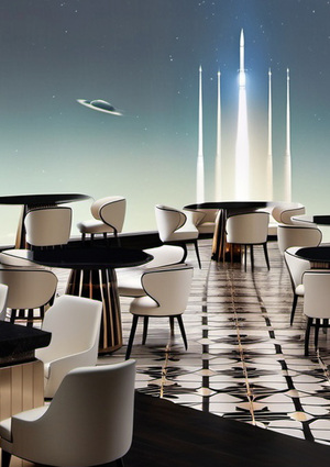 restaurant in space