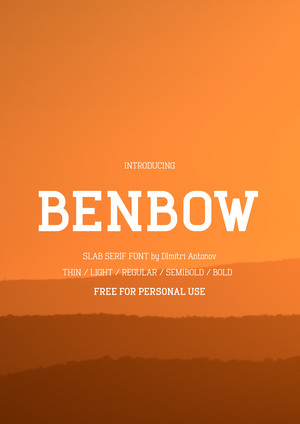 Шрифт Benbow
