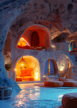 сгенерированная айдентика clay cave