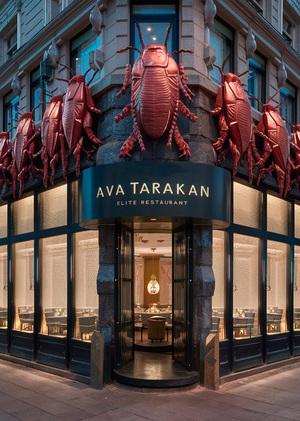 AVA tarakan — ресторан с блюдами из мяса тараканов