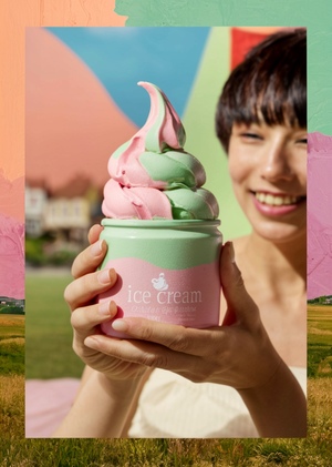 Бренд мороженого Ice Green глазами AI