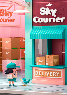 Айдентика и&nbsp;мерч для игры 'Sky courier'