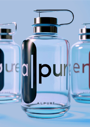Бренд воды ALPURE в стиле ДаДа глазами AI 