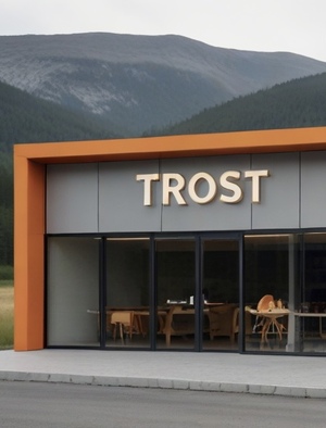 TRØST - норвежский бренд про собак и для собак глазами нейросети.