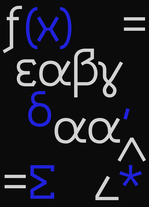 MathFunc typeface