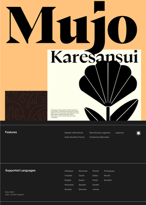 Mujo - Typeface