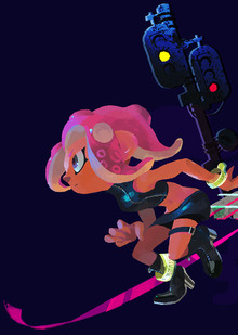 Этапы трансформации стиля иллюстраций Splatoon