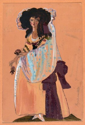 Эскизы костюмов для постановок Мейерхольда, как fashion иллюстрации