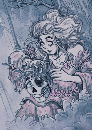 «Мёртвый жених». Иллюстрации и оформление для YA-романа