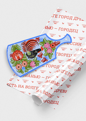 Фирменный стиль для фабрики Городецкой росписи