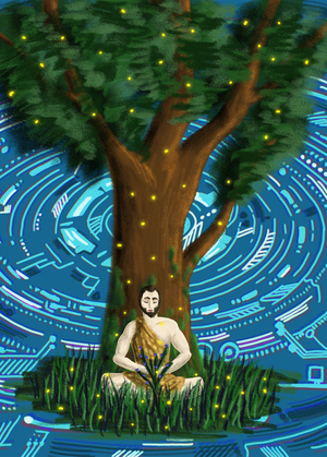 Иллюстрации к статье "Что с нашим мозгом делает всего один час на природе"