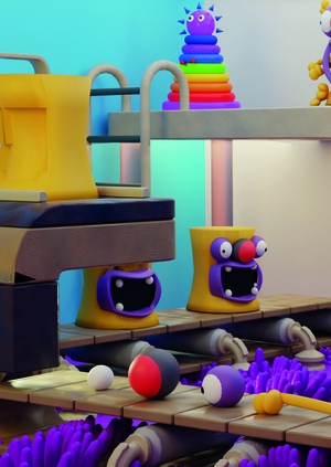 Витрина для мобильной игры "Clay Jam"