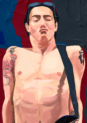 Джон Фрушанте. Серия портретных иллюстраций