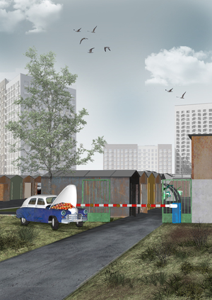 Барахолка в Филях. Проект торгового пространства 