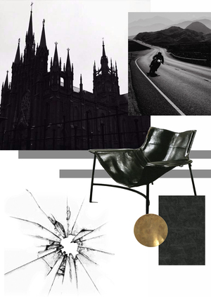 Квартира для семьи в стиле "Brutal Gotic"