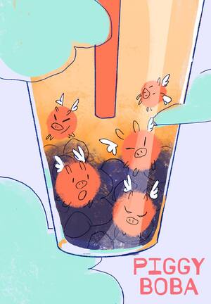 Piggy boba