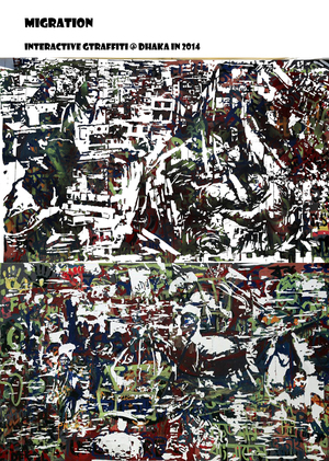 'Migration'
Interactive Graffiti, 2014