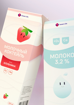 Упаковка молочной продукции Sweet Life