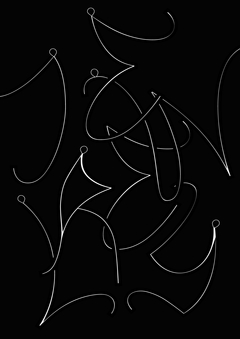 Cерия подвесок на основе шрифта somethorns