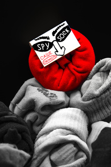 Упаковка ароматизатора для шкафа "SPY SOCK"